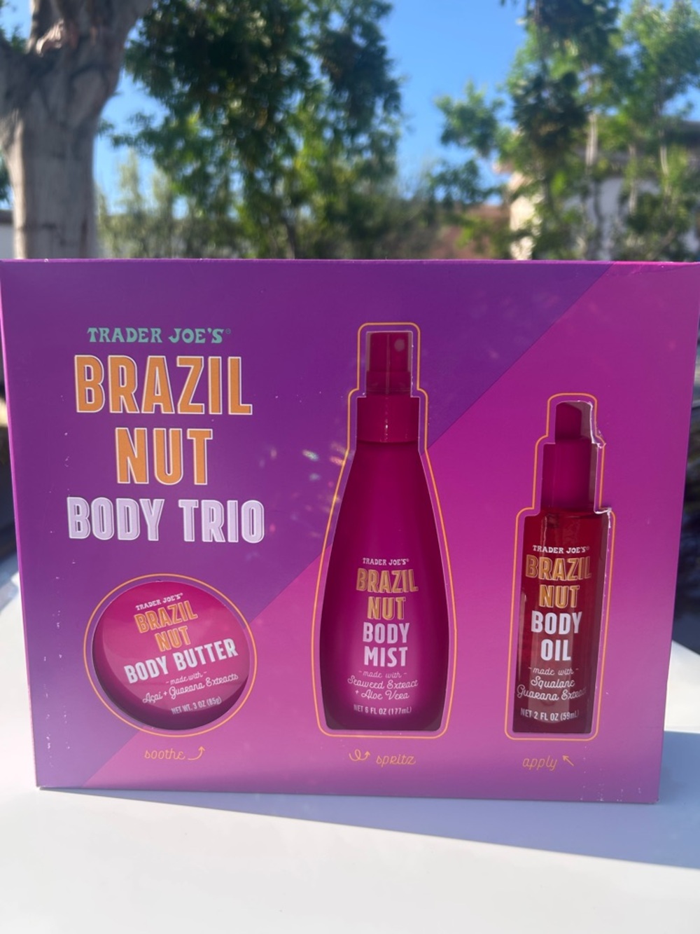 Trader Joe's Brazil Nut Body Trio - Pink